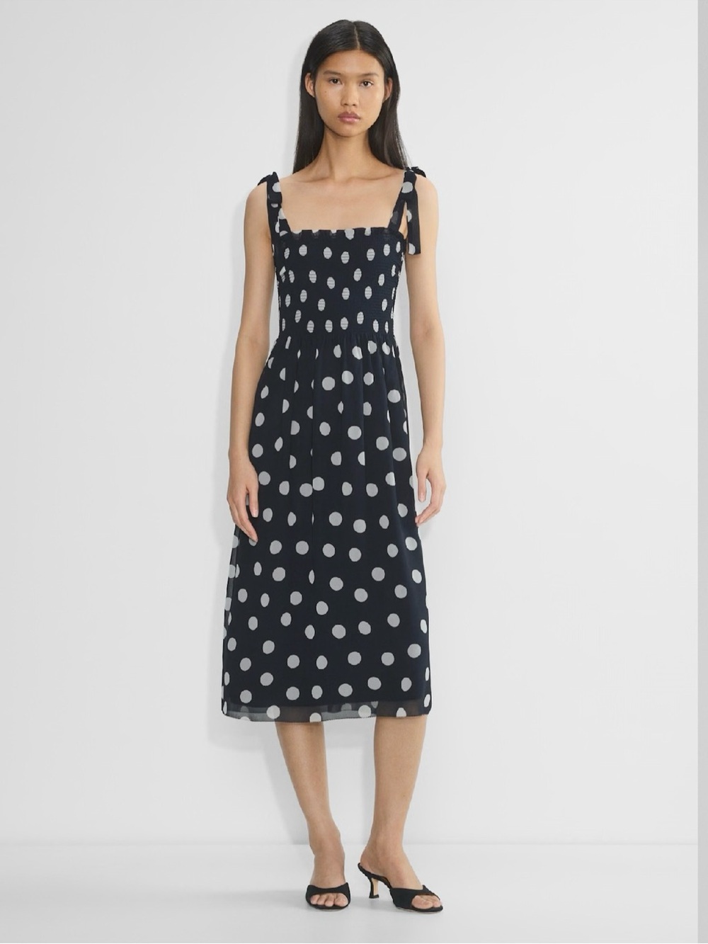 Aritzia Golden Hour Dress L Navy NWT